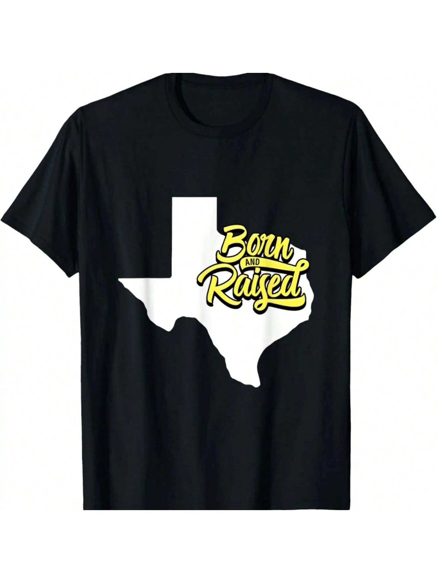 Born And Raised In Texas T-Shirt - Spor S разноцветный