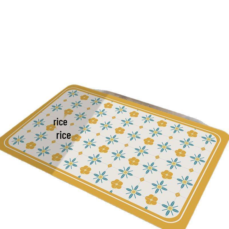 Retro Diatom Mud Non-Slip Bathroom Mat - Quick Dry & Wear-Resistant