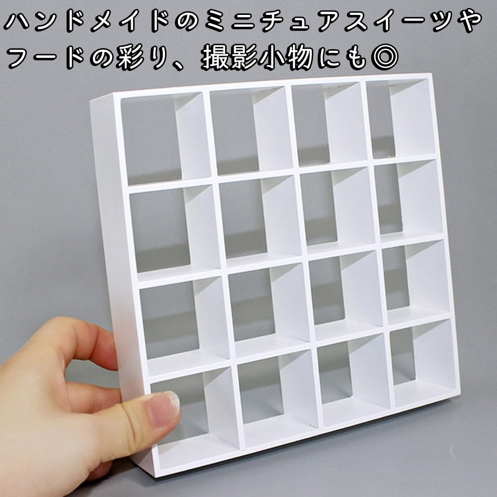 Moin moin mobilier raft miniatură 16 1:6 112 1:raft deschis cu 12 scări 16 pătrate casă de păpuși cafenea singur retro antic lemn de ivoriu lemn figurină păpușă păpușă