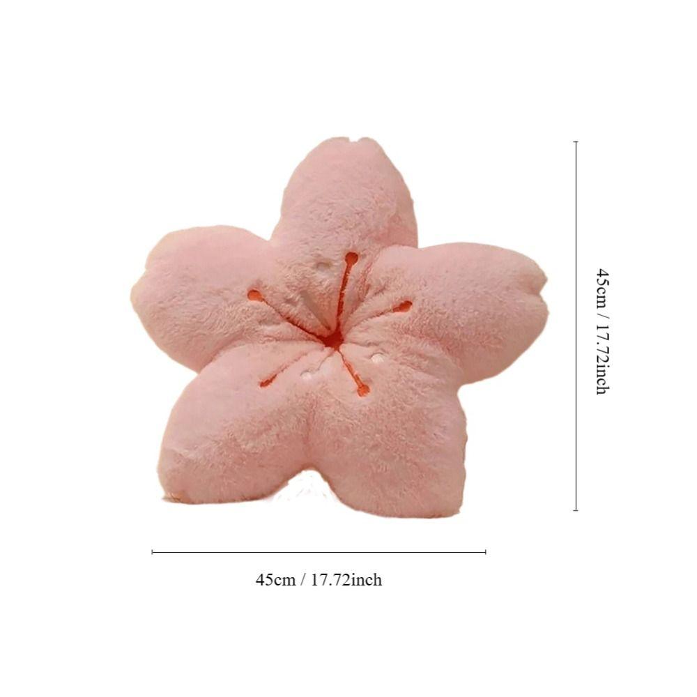 Pink Plush Pillow Cherry Blossom Floor Seat Cushion Kawaii Tatami Cushion  Photo Decorations