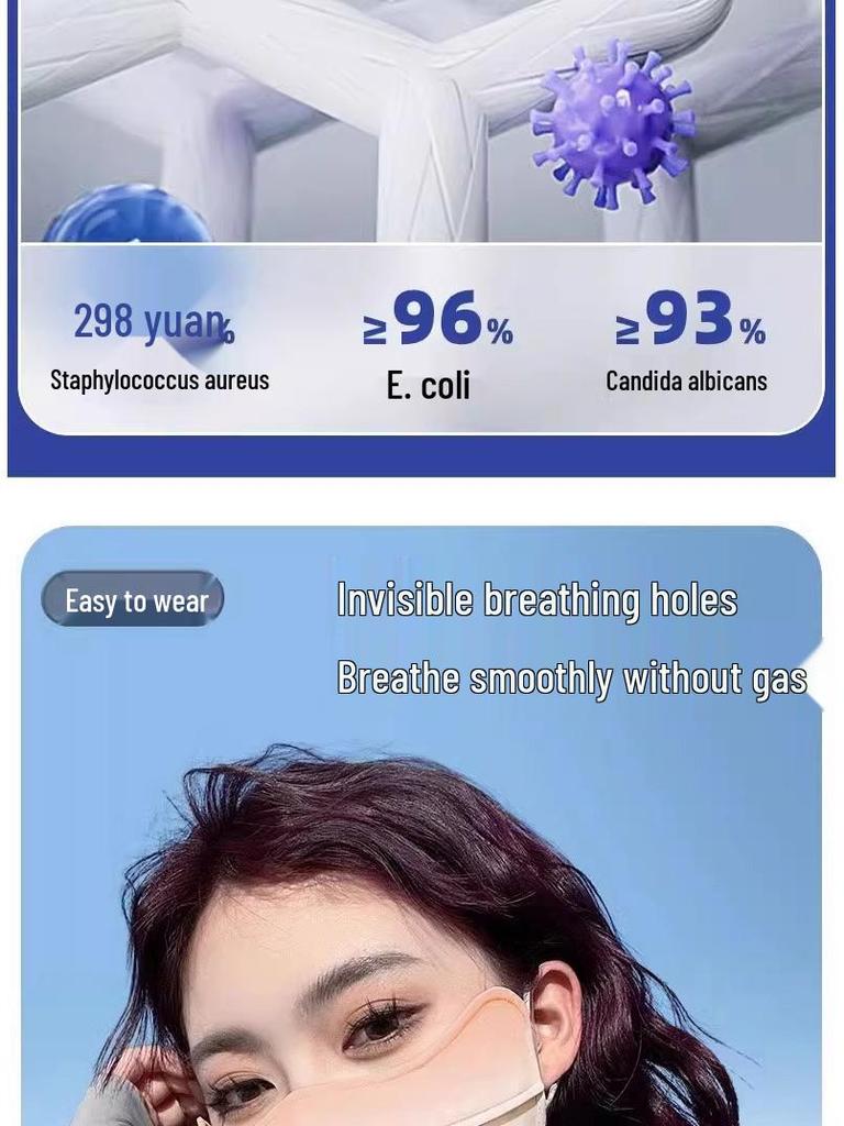 Gradient Ice Silk Anti-UV Women's Face Mask with Eye Protection - Breathable and High Value for Summer 2025