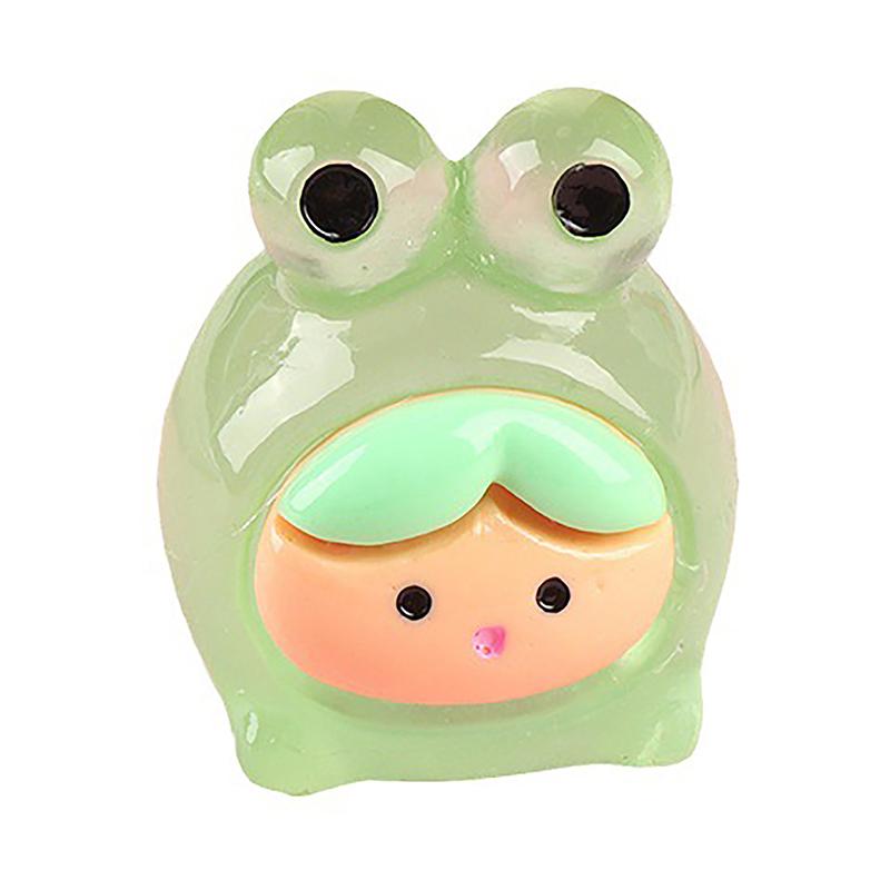 Cartoon Luminous Duck Resin Cabochon Miniature Dollhouse Accessories Diy Scrapbook Craft Christmas Decorations For Home