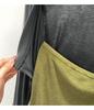 Women's Lyocell Tencel Patchwork Long Sleeve Waist-Cinching Top (Spring 2026 Collection)