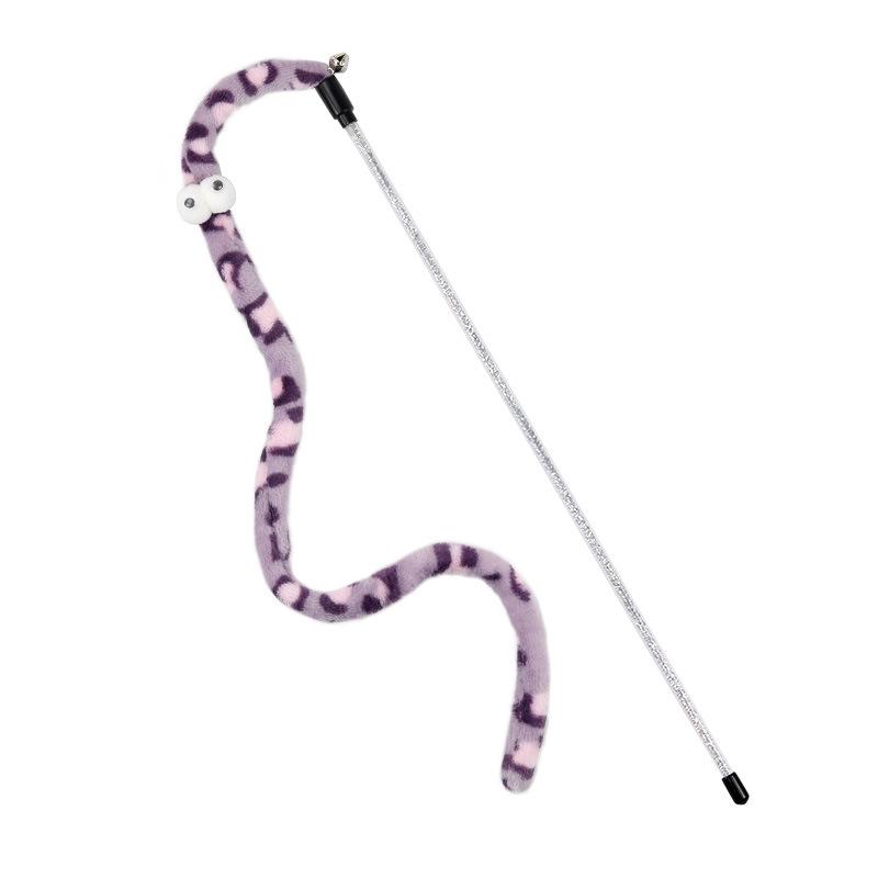 Katzenspielzeug: Raupen-Glocken-Teaser-Stab zur Selbstbeschäftigung und zum Backenzahnabrieb