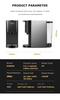 Coffee Machine 5in1 Multiple Capsule Espresso Dolce Milk&Nespresso&ESE Pod&Powder Coffee Maker Stainless Metal H3A