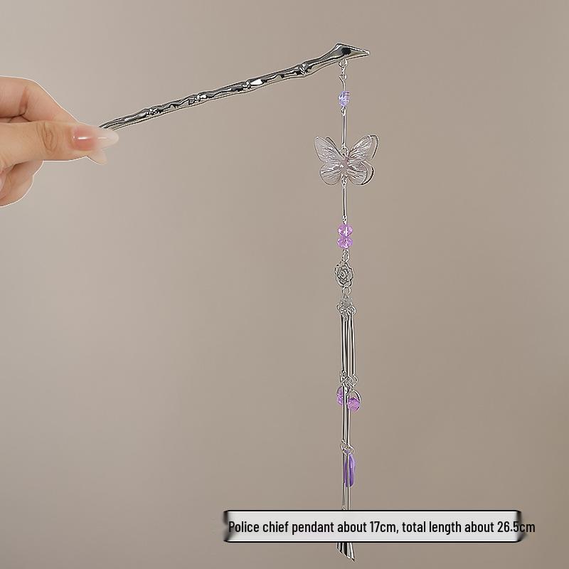 Vintage Chinese Style Hairpin for Updos - Elegant Retro Hair Stick with Tassel for Qipao
