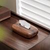 Rectangular Walnut Tissue Box Smooth-surfaced Tissue Paper Holder Tissue Dispenser  Living Room