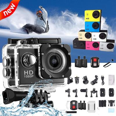 1080P Outdoor Sports Action Camera 30m wodoodporna 12MP/5MP ekstremalna fotografia sportowa DV kamera sportowa do surfingu spadochroniarstwo nurkowanie narciarstwo