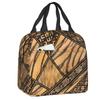 Borse Termiche Pranzo con Stampa Leopardo per Donne Pelle Animale Riutilizzabile Cooler Termico Cibo Pranzo Scatola Pranzo Lavoro Scuola Viaggio