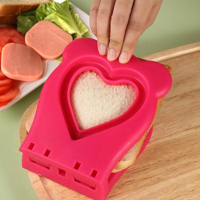 Uncrustables Sandwiches Cutter Sealer WIth Heart-Shape Crustless Bread Sandwiches Sealer Kitchen Accessories