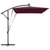 Sun Umbrella Burgundy Red 294 X 200 X 270 Cm