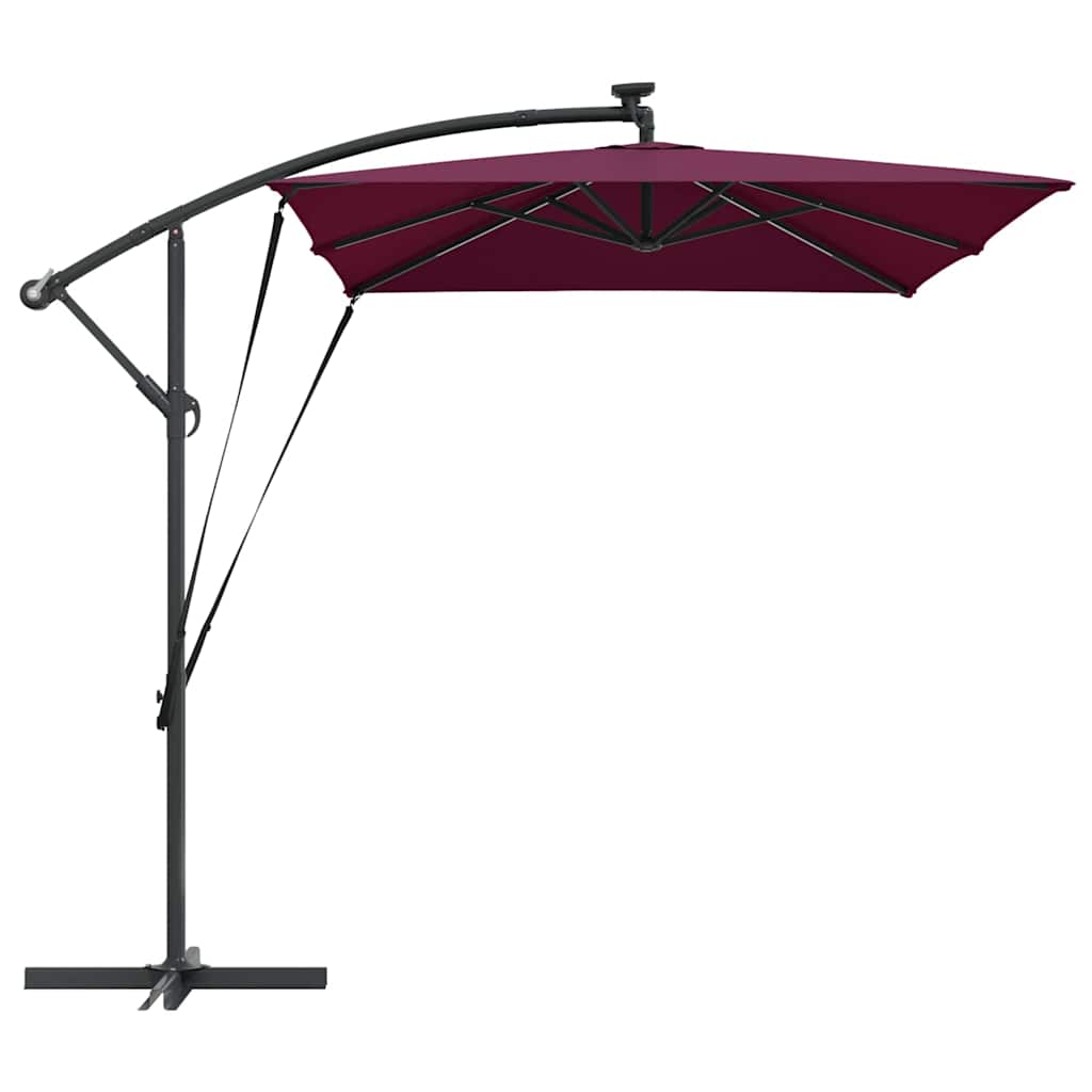 Sun Umbrella Burgundy Red 294 X 200 X 270 Cm