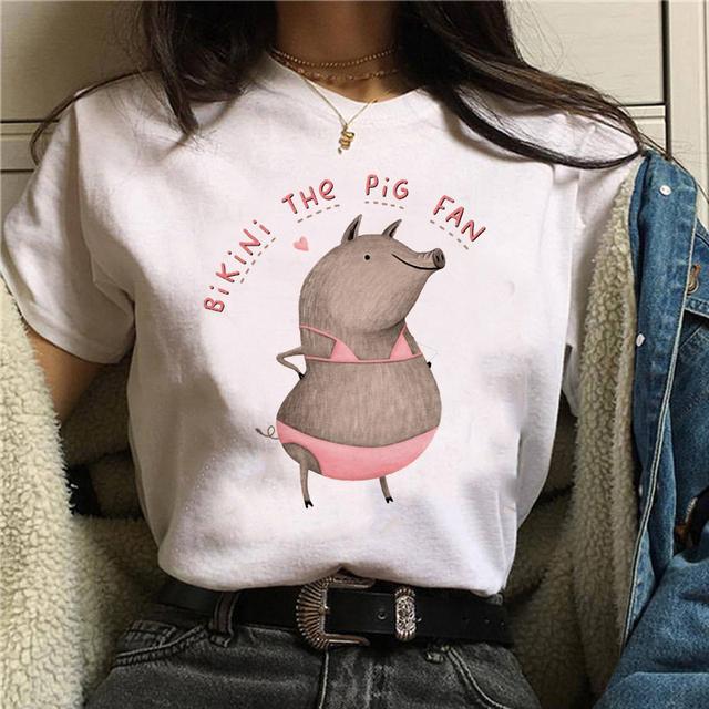 Summer Fashion Oversized T-Shirt for Women Harajuku Style Cockatiels Parrot Graphic Loose Short Sleeve Funny Bird Print Top