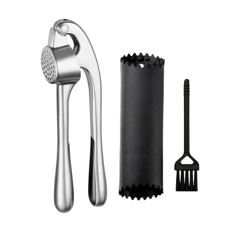 Kitchen Accessories Manual Garlic Press Zinc Alloy Garlic Crusher Handheld Squeezer
