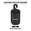 Für Skoda Leder Auto Wasserbecherhalter Innen Getränkehalter Organizer Zubehör Fabia 1 2 Octavia a7 RS Superb Rapid Yeti Karoq