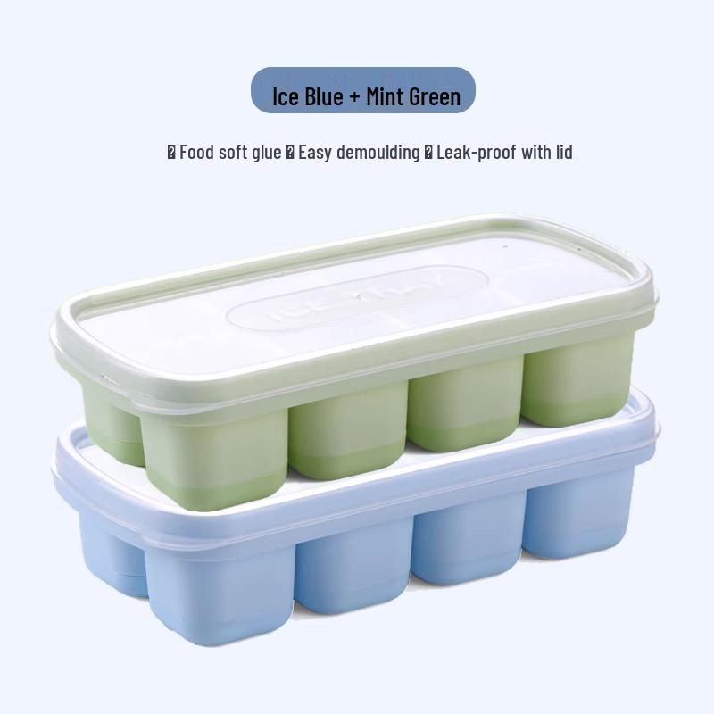 Food-Grade Silicone Ice Cube Tray for Home Use – DIY Quick-Freezing Ice Mold and Yogurt Ice Container