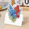 12pcs Flower Butterfly DIY Diamond Art Handmade Cards with Envelopes Diamond Painting Cards for Adult Beginner Holiday Blessing