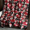 Nouveau Foulard de Luxe à Fleurs pour Femmes Châle de Voyage 180*90cm Bandana Foulard Féminin Bandeau Tour de Cou Écharpe Hijab Écharpes Enveloppe Douce