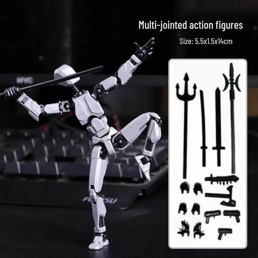 13-Joint Movable Lucky Doll: DIY Decompression 3D Printed Toy Mannequin