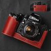 Genuine Real Leather Half Camera Case Bag Cover For Nikon F4 Case F3/F2/F/FM2/FM3A Case Camera Bag Photography Accessories