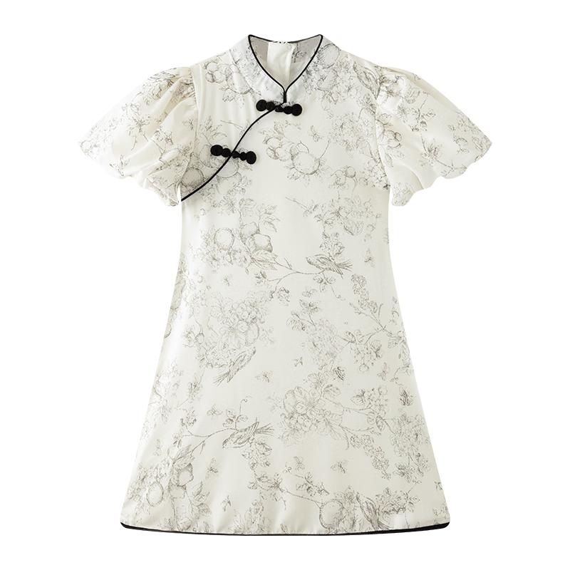 

ZuoXi Girls New Chinese Style Qipao Princess Dress 160
