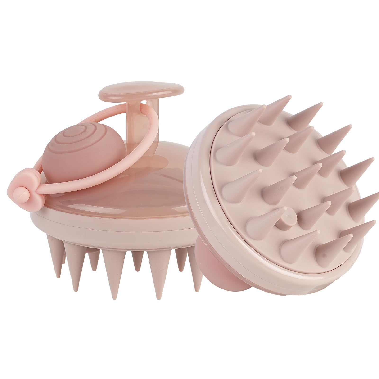 

WOVTE Массаж кожи головы Очищение кожи головы Уход за кожей головы для унисекс Щетка, Щетка, Щетка, Использование на влажных/сухих волосах, Ванна, (Светло-розовый)