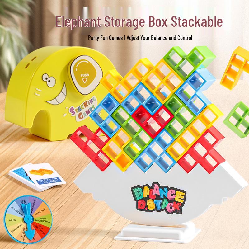 Russian Tetris Balance Blocks: Parent-Child Interactive Educational Stacking Toy