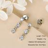 Anziw 925 Moissanite Star Tassel Drop Dangle Earrings for Women Real S925 Silver Studs Earrings Certified Fine Jewelry Gift Girl