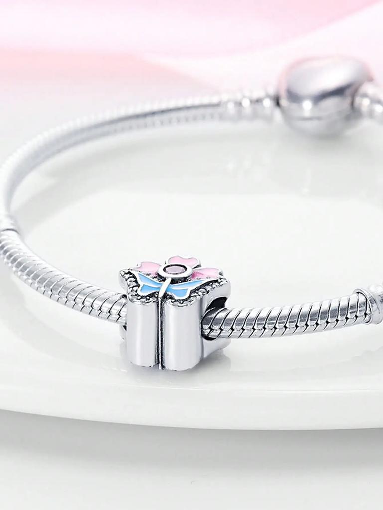 Charms Plata Copper Colors Spring Sunflowers Cherry Blossoms Beads Pendant For Original Bracelet For Women Diy Jewelry Love Gift