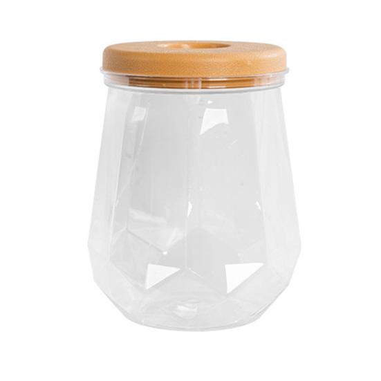 

Hydroponic Plant Pots with Imitation Wood Top Cap Multi-Faceted Plant Bottle Desktop Terrarium for Easy Green Plant Growth Home Decor Gifts