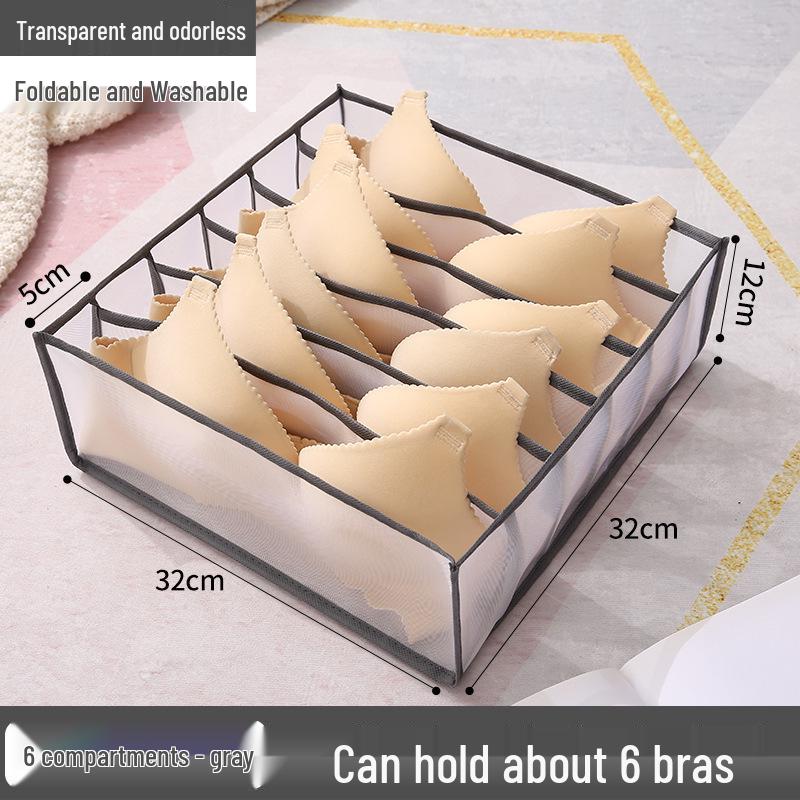 Drawer-Type Multi-Compartment Storage Box for Underwear and Socks - Dormitory and Household Organizer