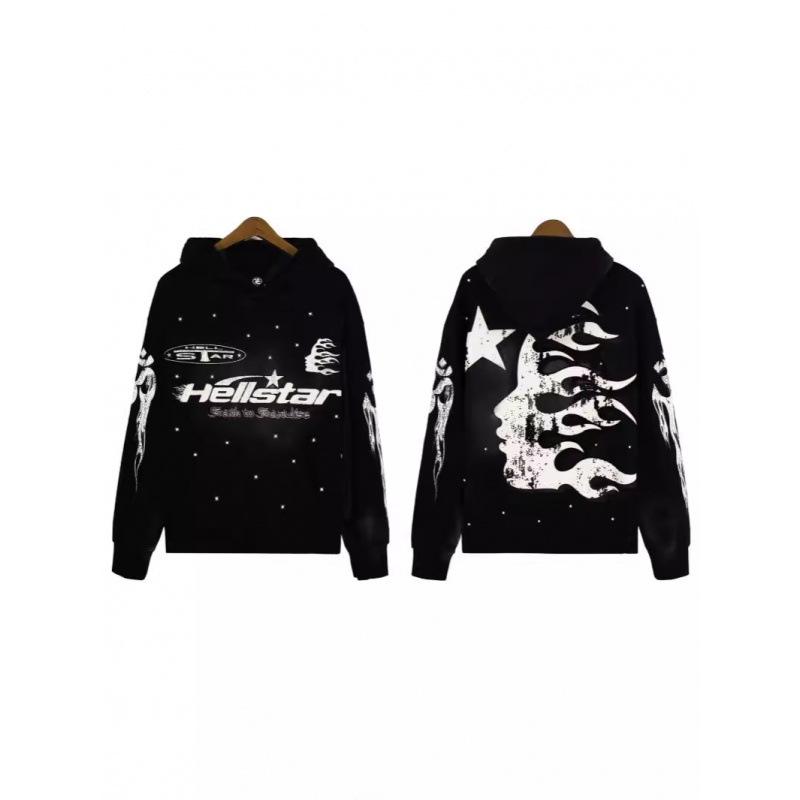 Unisex Retro Distressed Print Hoodie - Herbst/Winter Mode