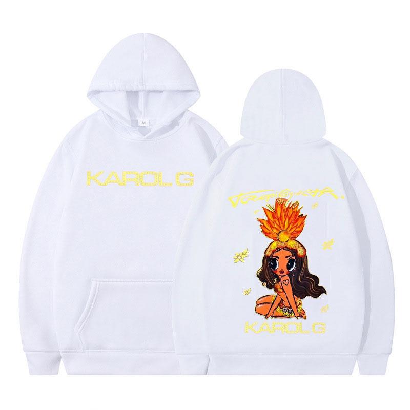 Karol G Tropicoqueta 2025 Hot Sale Album Hoodie Men's Women Fashion Sweatshirts Autumn Winter Long Sleeves Casual Tracksuit Tops