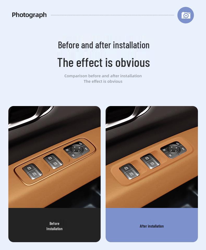 i6 Window Lifter Panel Silicone Pad Switch Frame Protector