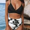 2023 Best-Selling Women's V-Neck High-Waisted Twist Bikini with Adjustable Straps