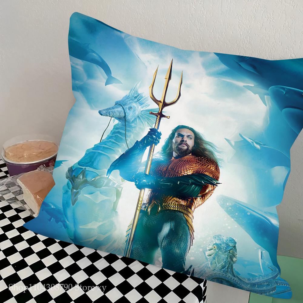 A-Aquaman And The Lost Kingdom Movie Pillow Bedroom Sofa Leisure Comfort Cushion Car Living Room Home Decoration