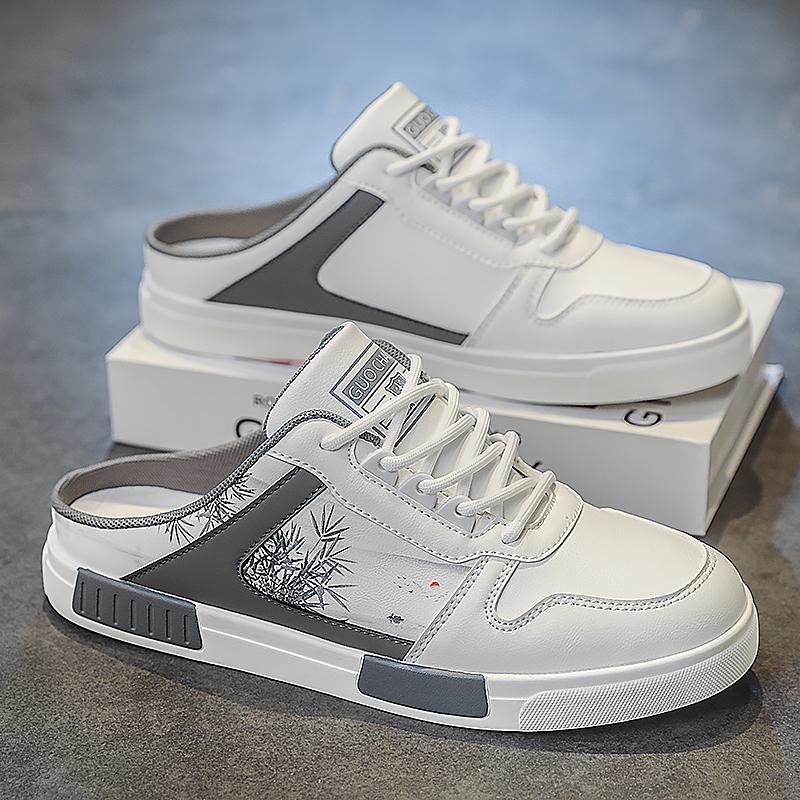 

Большой размер 47 Роскошные мужские полушлепанцы Сандалии Удобная повседневная обувь Мужские модные кроссовки Аниме Мужские шлепанцы Слайды Обувь 39 белый