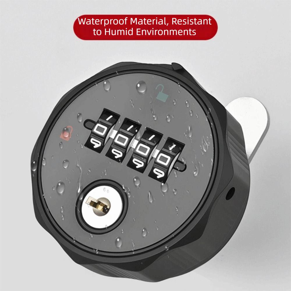 Weatherproof Drawer Lock 4-Digit Combination Security Door Bolt For Gym School Locker