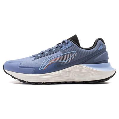 Li Ning Yufeng Comfortable Cushioning, Wear Resistant Low Top Running Shoes Men's Gray Blue ARST055-4