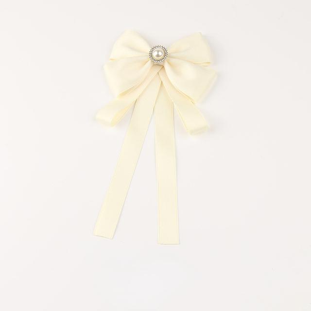 Handmade Bowknot Brooch Fabric Bow Tie British Style Female Shirt Collar Pins Fashion Jewelry Brooches For Women Accessories