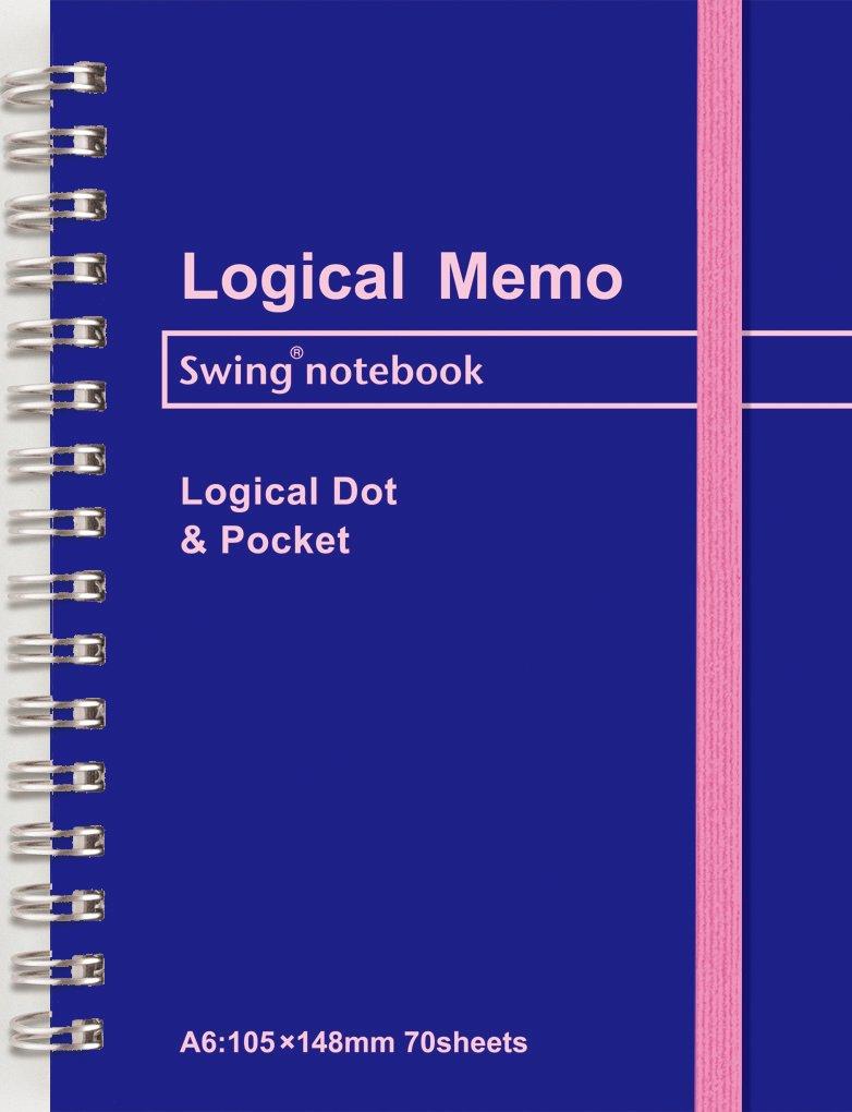 

Nakabayashi Notebook, Color Double Ring Memo, A6, Dark Blue, NW-A604DB