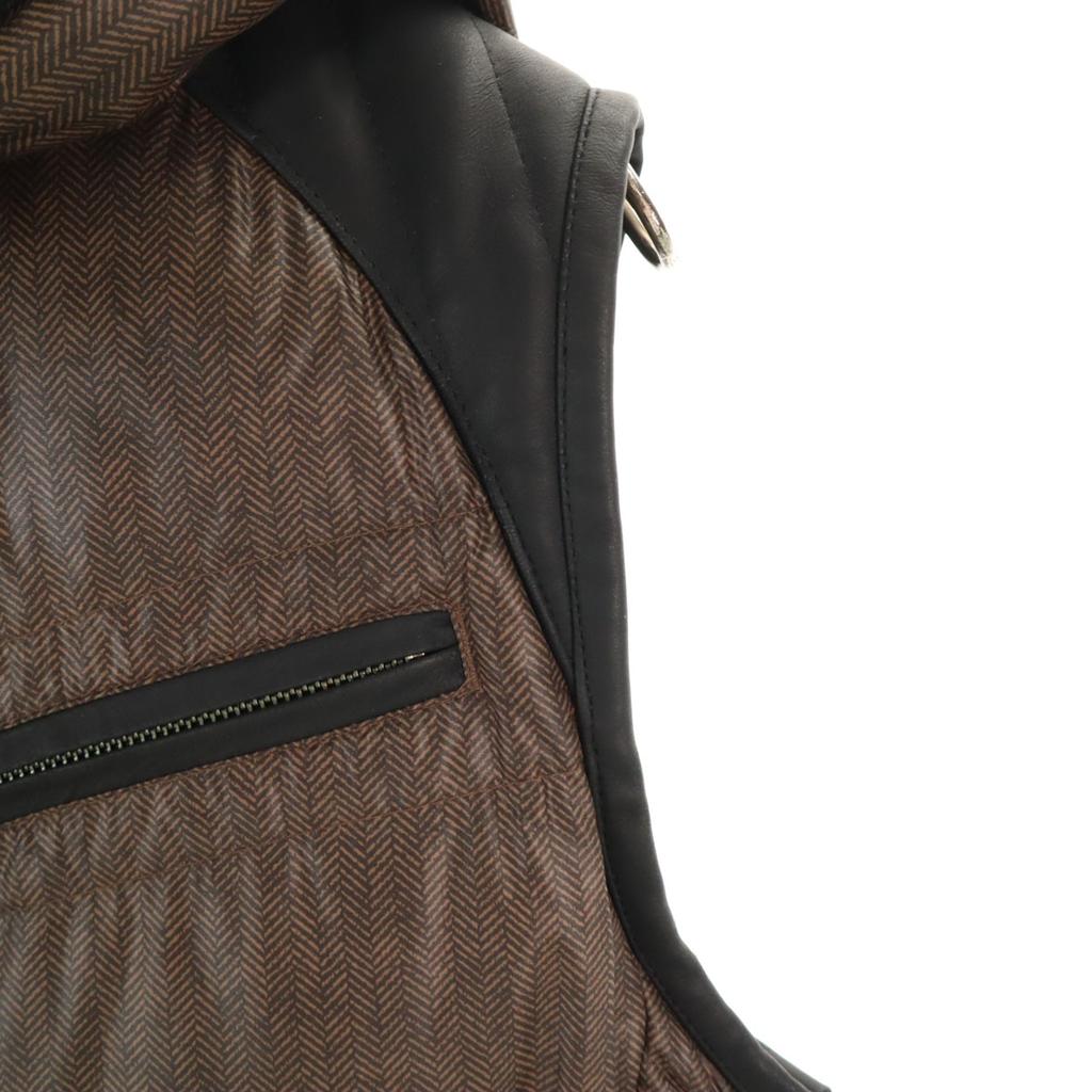 Barassi Down Vest 46 Brown Men's Used