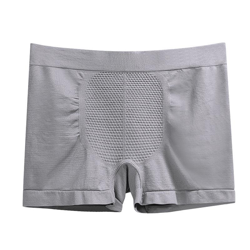 Men's 3-Pack 5D Magic Magnetic Mid-Waist Seamless Breathable High-Elastic Honeycomb Boxer Briefs