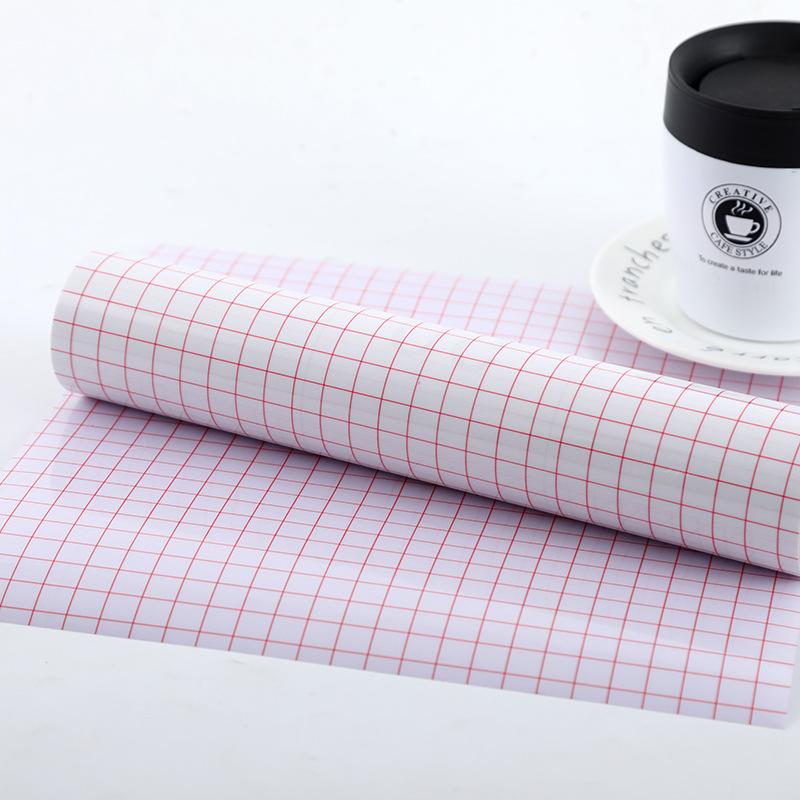 Self-Adhesive Transparent PET Vinyl Grid Transfer Film Sticker