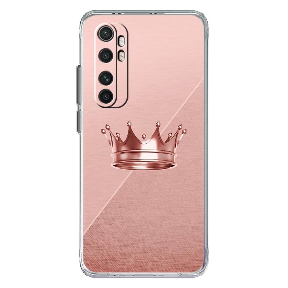 Rose Gold Pink Princess Queen Phone Case For Xiaomi 12T 11T 12 Lite 11 Ultra 4G Mi Poco X4 F3 GT X3 NFC M4 M3 Pro 5G Cover Clear