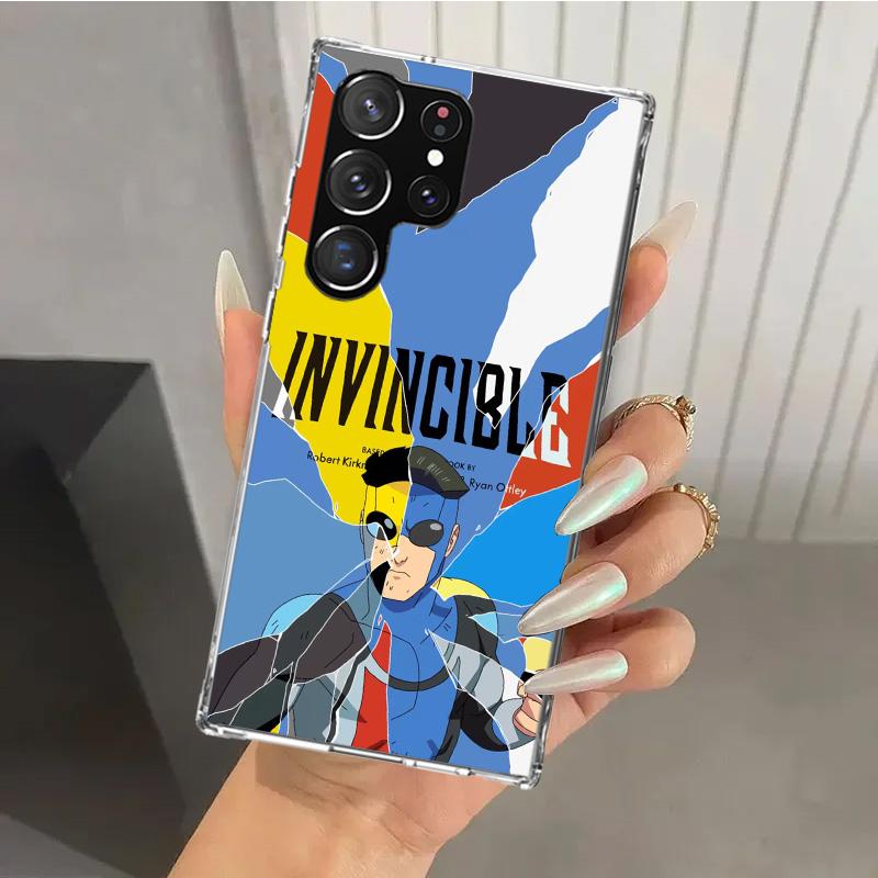 Cool I-Invincible Phone Case for Samsung Galaxy S26 S24 S23 Ultra S25 Edge S22 S21 Plus S20 FE + Soft Print Shell Funda Galaxy S