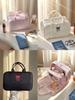 2025 Women's Portable Toiletry Bag - Large Capacity, Suitcase-Attachable, Partitioned for Travel