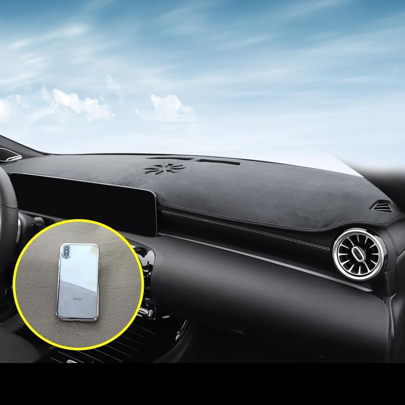 Flanella Copertura Cruscotto Parasole Copertura Cruscotto Tappeto Per Mercedes Benz Classe A W177 A160 A180 A200 A45 Accessori