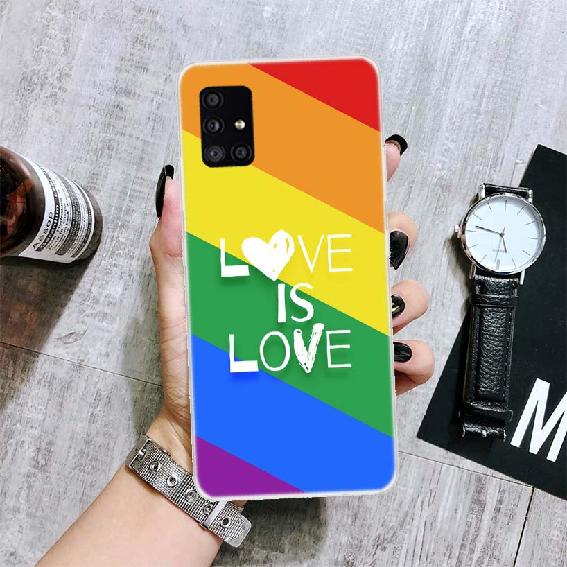 Homosexuell Lesben LGBT Regenbogen Stolz KUNST Telefon Fall Für Samsung Galaxy A52 A53 A12 A13 A22 A23 A32 A33 A72 A73 A42 A02S A03S 5G A50S C
