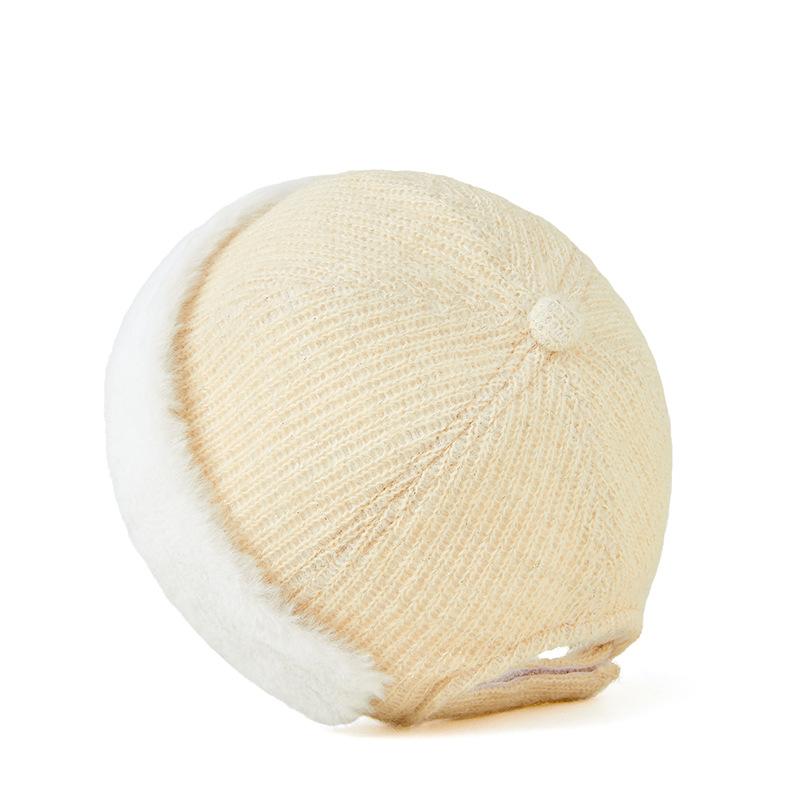 

Осень и зима новая шляпа лендлорда для яппи, мужская и женская холодная шапка, уличная теплая одежда, меховая шапка-дыня бежевый